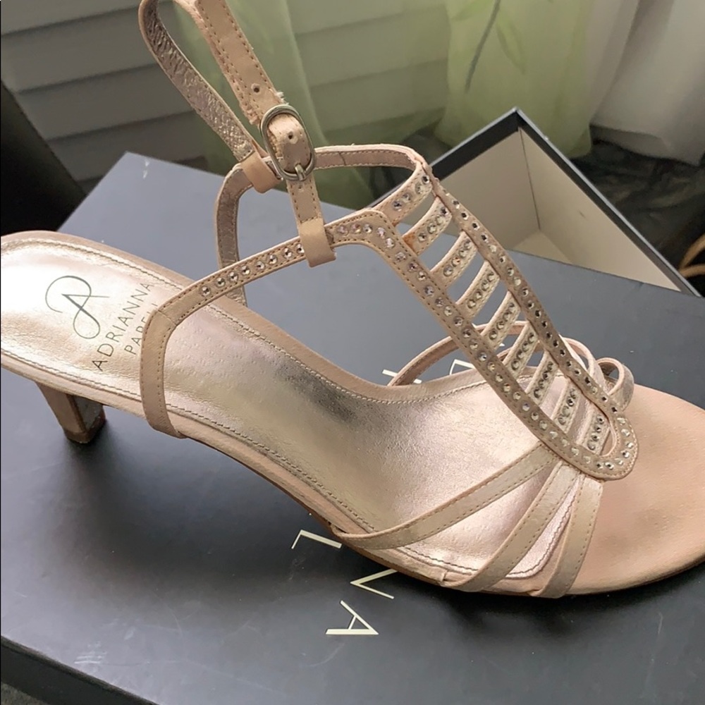 Adrianna Papell Golden Heels